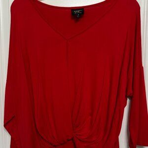 Fun red cozy top!